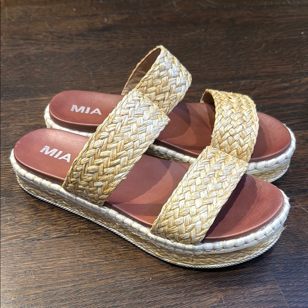 MIA Woven Platform Sandals